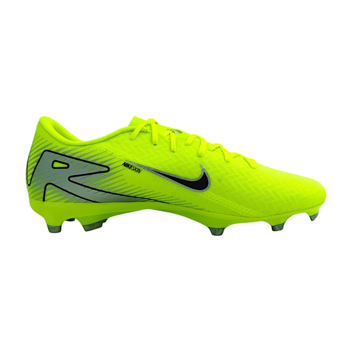 Nike Mercurial Vapor 16 Academy MG Low-Top Soccer Cleats (FQ8374-700, Volt/Black) Size 10.5