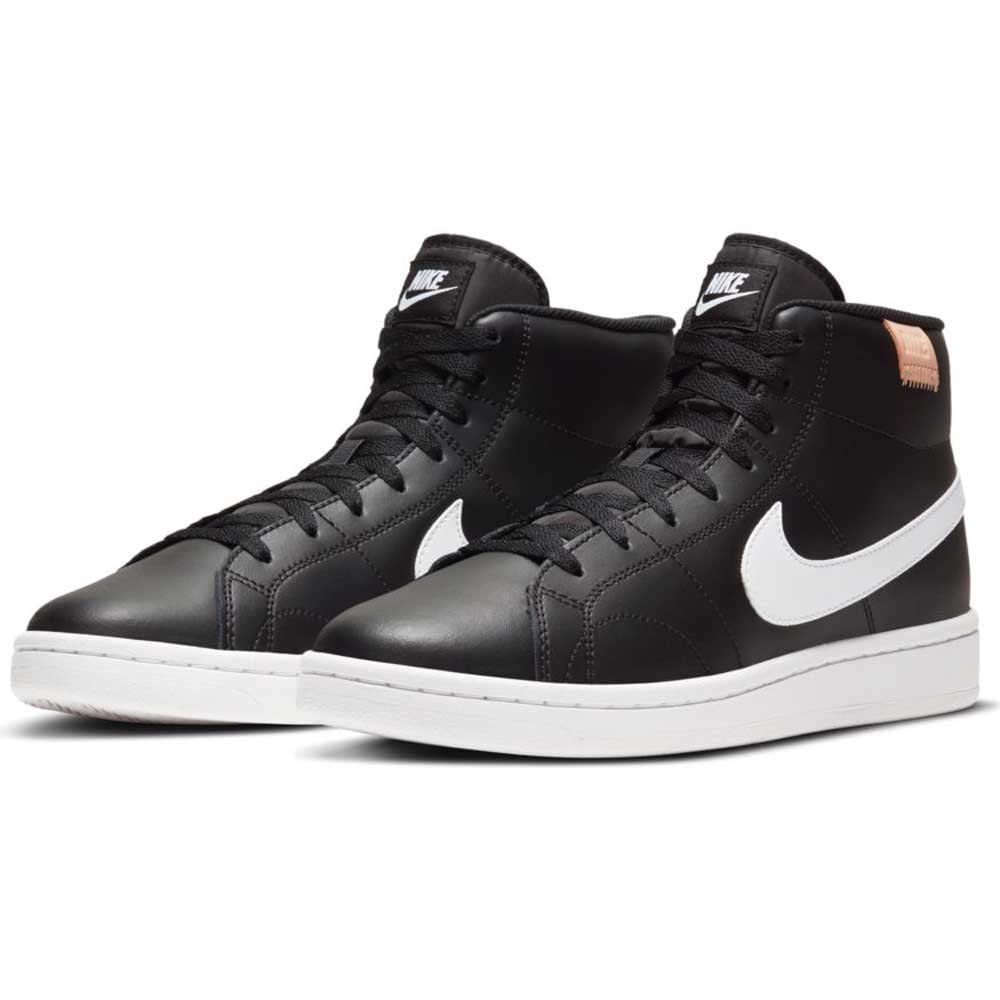 NIKE Men's Court Royale 2 MID Tennis Shoe, Black White Onyx, 11