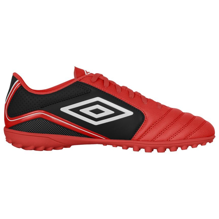Umbro Men's Classico 12 TF Soccer Turf Shoe, Red/White/Black, 10.5