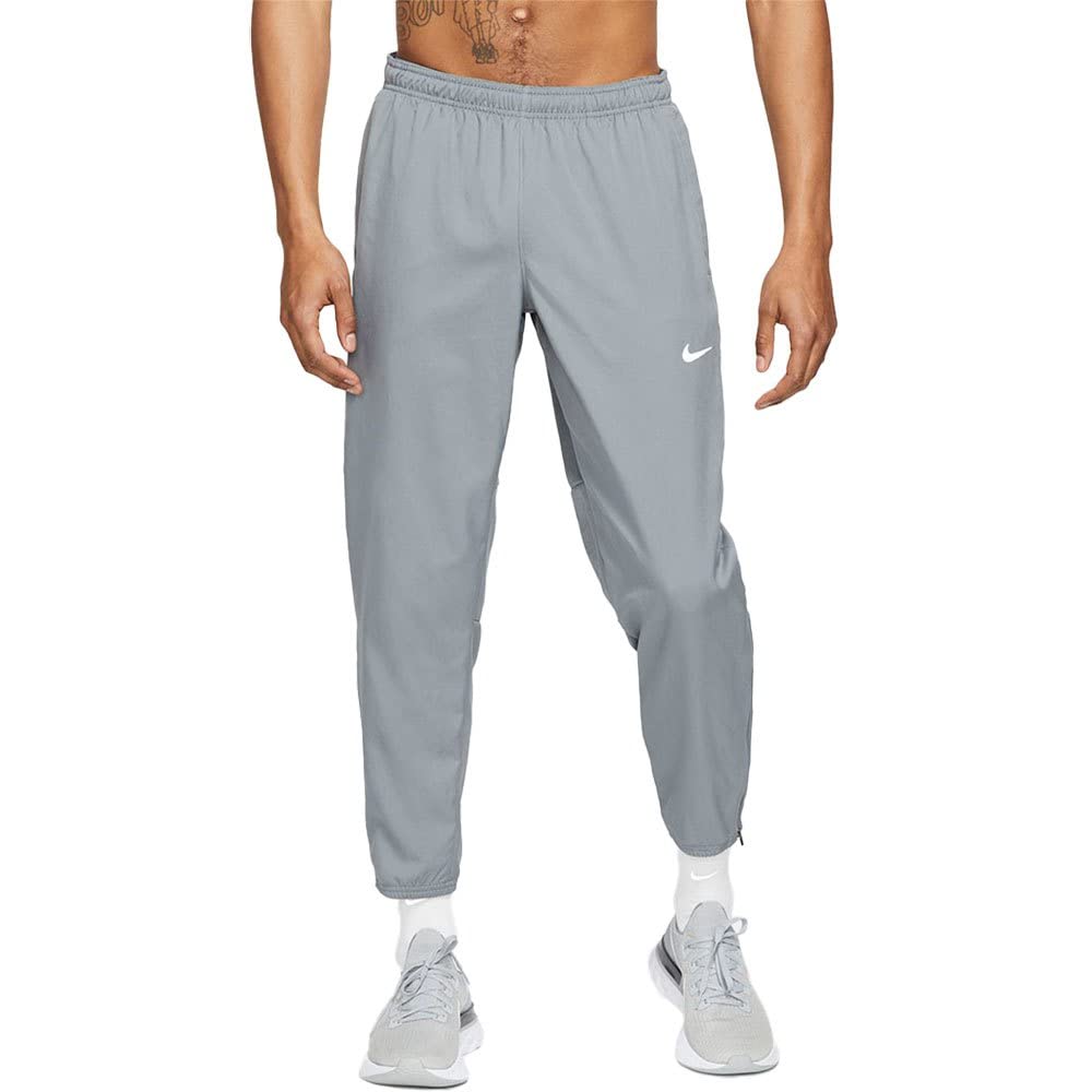 Nike Mens Dri-Fit Running Pants Joggers M Gray