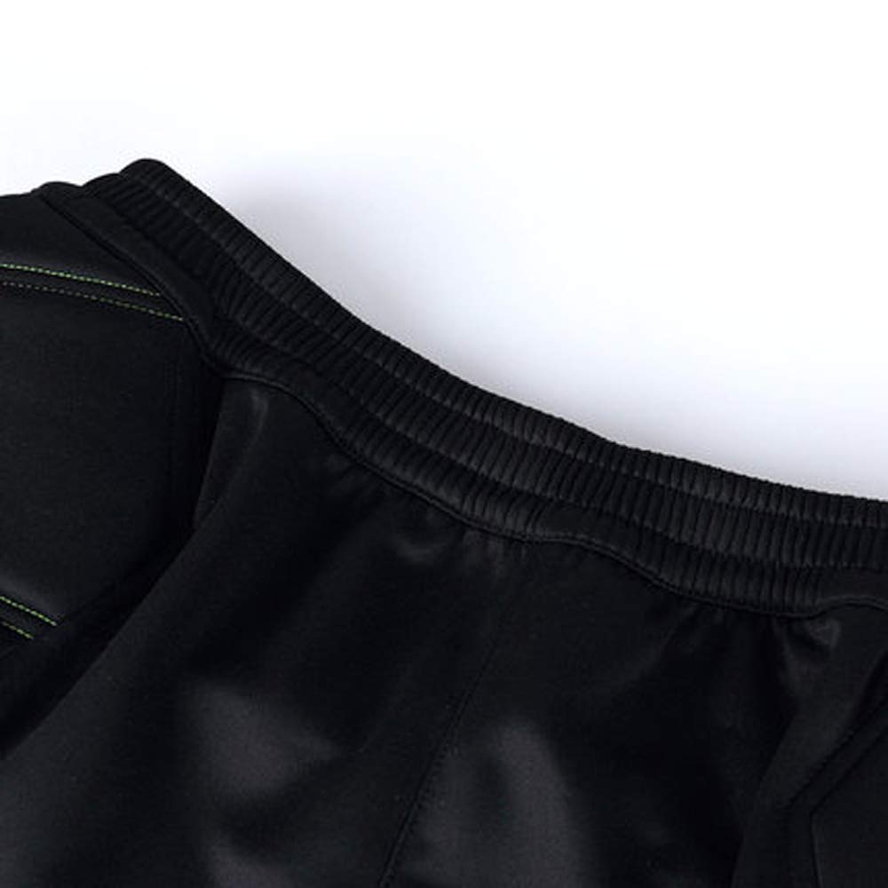 KELME Soccer Goalkeeper Pants Pro with Protection Pads – Padded Soccer Goalie Pants – Kids, Youth and Adults Sizes (Black/Yellow, Large)