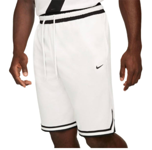 Nike Dri-Fit DNA Men's 10" Basketball Shorts Loose Fit (US, Alpha, Large, Regular, Regular, White/Black)