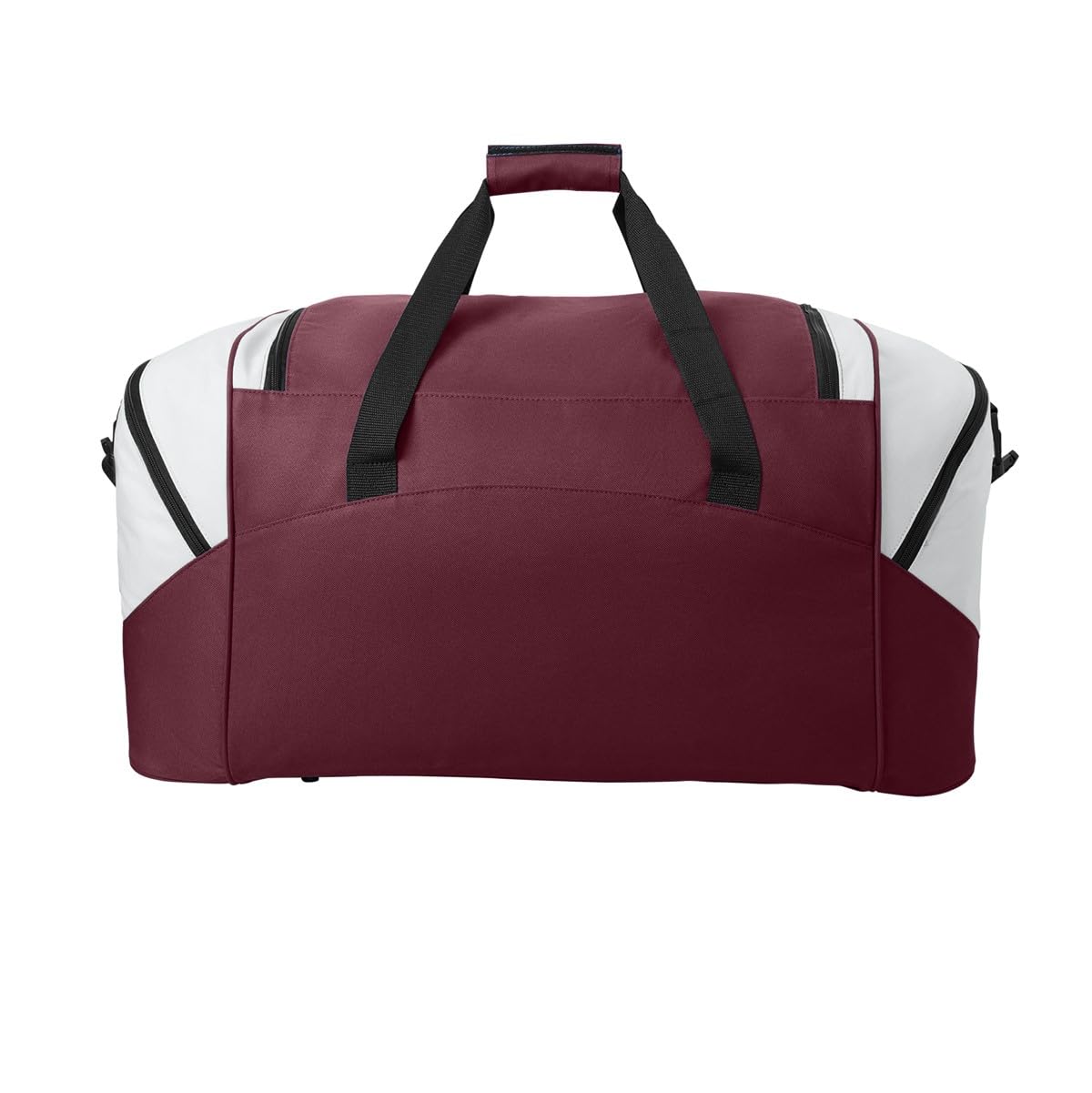 Personalized Large Duffel Bag, Football, Soccer, Basketball, Baseball Duffle Bag, Athlete Gift, Sport Bag, Embroidered Name, Maroon/Grey
