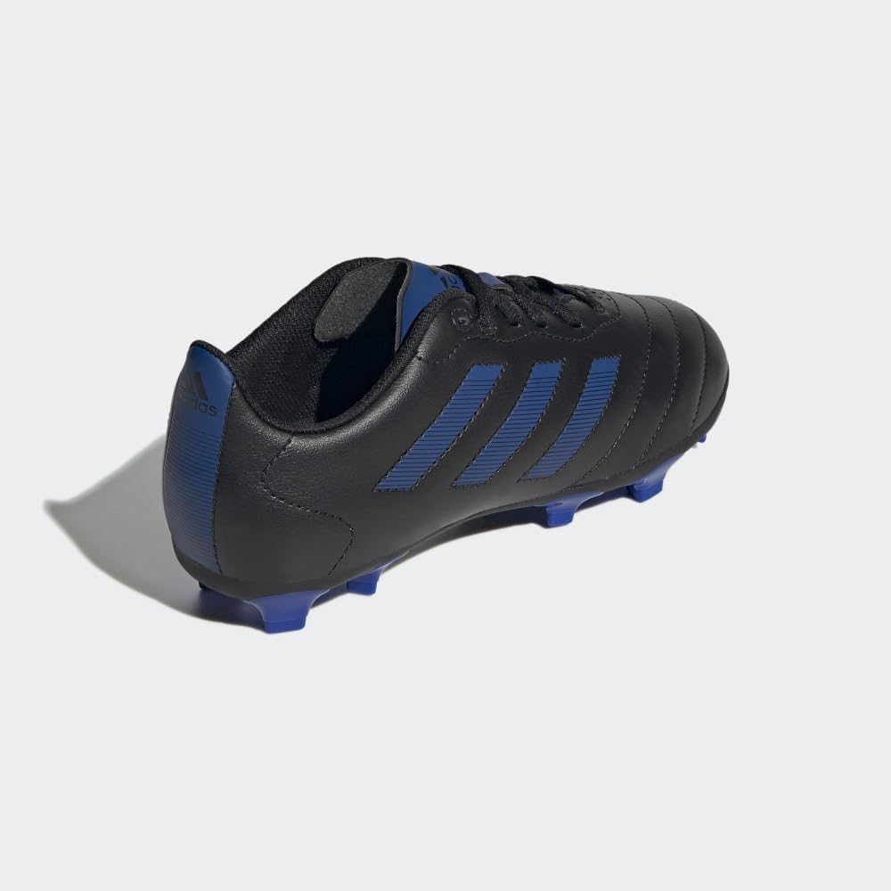 Adidas Child-Unisex Goletto VIII Firm Ground Soccer Cleats - Kids Soccer Shoe, black and blue size 5