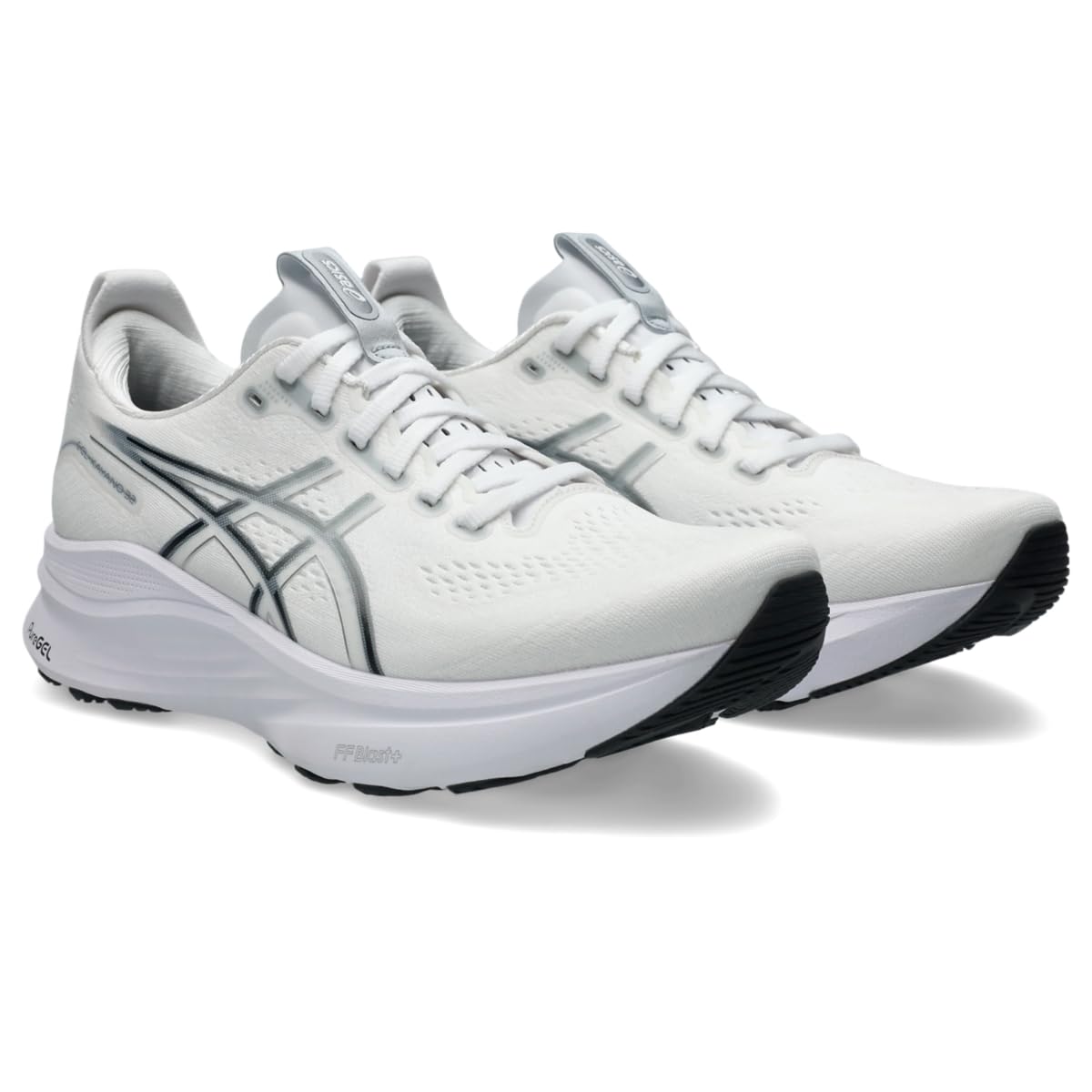 ASICS Men's Gel-Kayano 32 Running Shoes, 9.5, White/Pure Silver