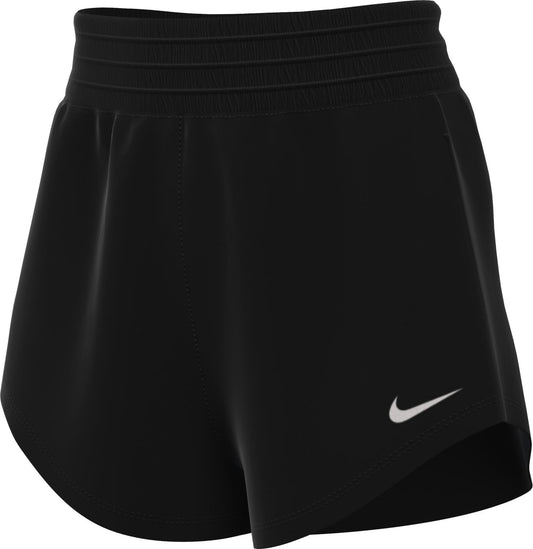 Nike Women's One Dri-Fit Ultra High-Rise 3" Brief-Lined Shorts, Black/Reflective Silver