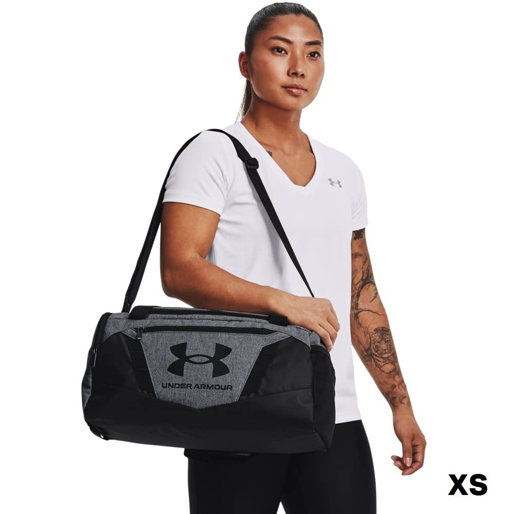 Under Armour Unisex-Adult Undeniable 5.0 Duffle , Pitch Gray Medium Heather (012)/Black , Small