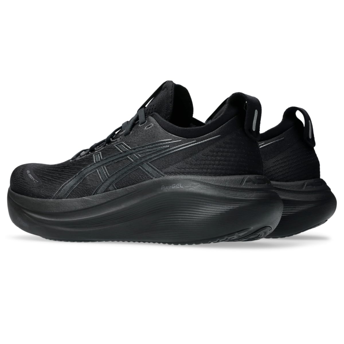 ASICS Men's Gel-Nimbus 27 Running Shoes, 11, Black/Graphite Grey