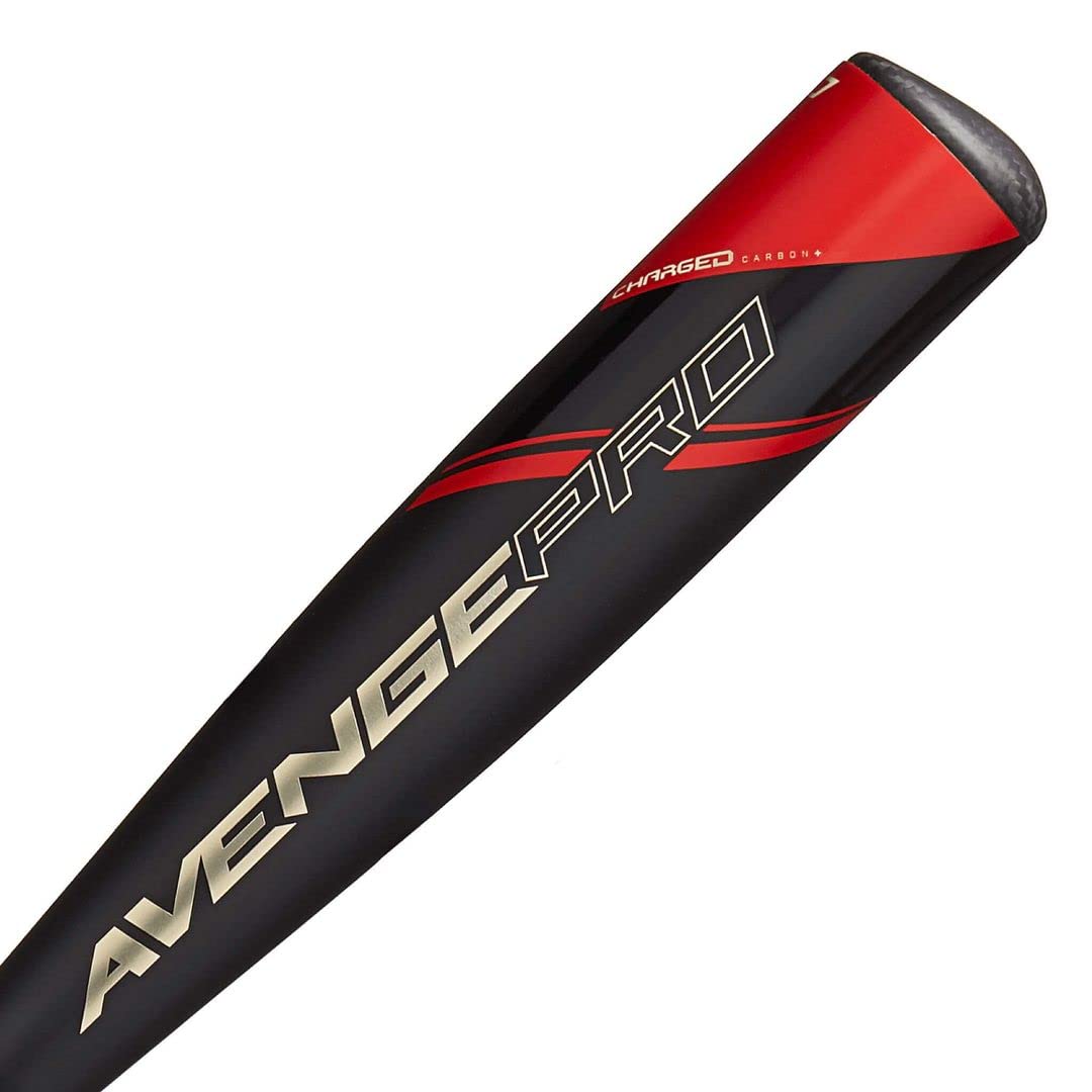 Axe Bat Avenge Pro USA 2-5/8" 2-Piece Composite Youth Baseball Bat Drop -10 Black/Red/Gold, 30"/20oz