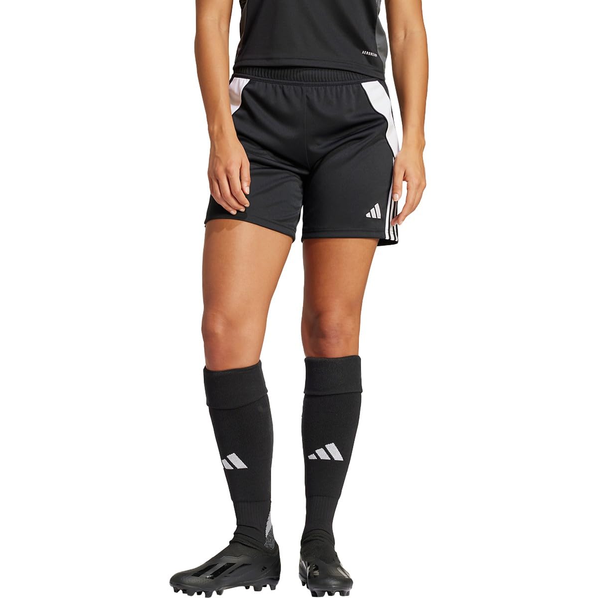 adidas Women's Tiro 24 Shorts, Black/White, Medium