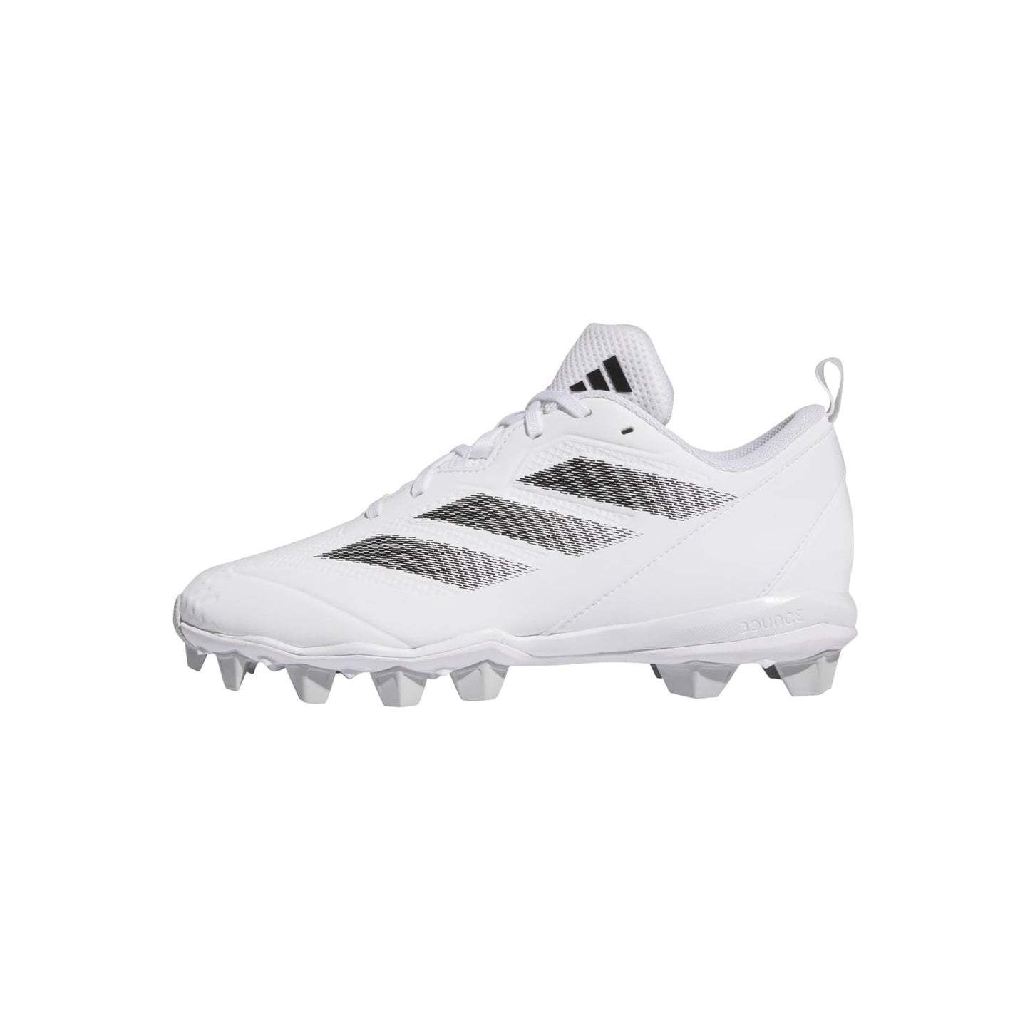 adidas Women's Adizero Instinct Molded Softball Sneaker, White/Black/Team Light Grey, 11