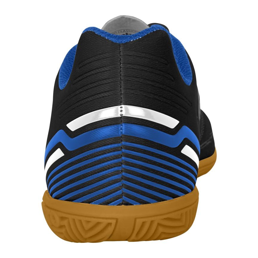 Umbro Men's Classico 13 Indoor Soccer Shoe, Black/White/Royal, 7.5