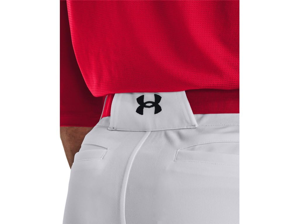 Under Armour Men's Utility Baseball Pant Closed 22, (100) White / / Black, Medium