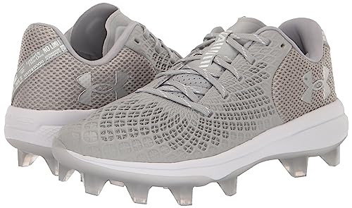 Under Armour Women's Glyde 2.0 MT TPU, (102) Baseball Gray/Baseball Gray/Metallic Silver, 7.5, US