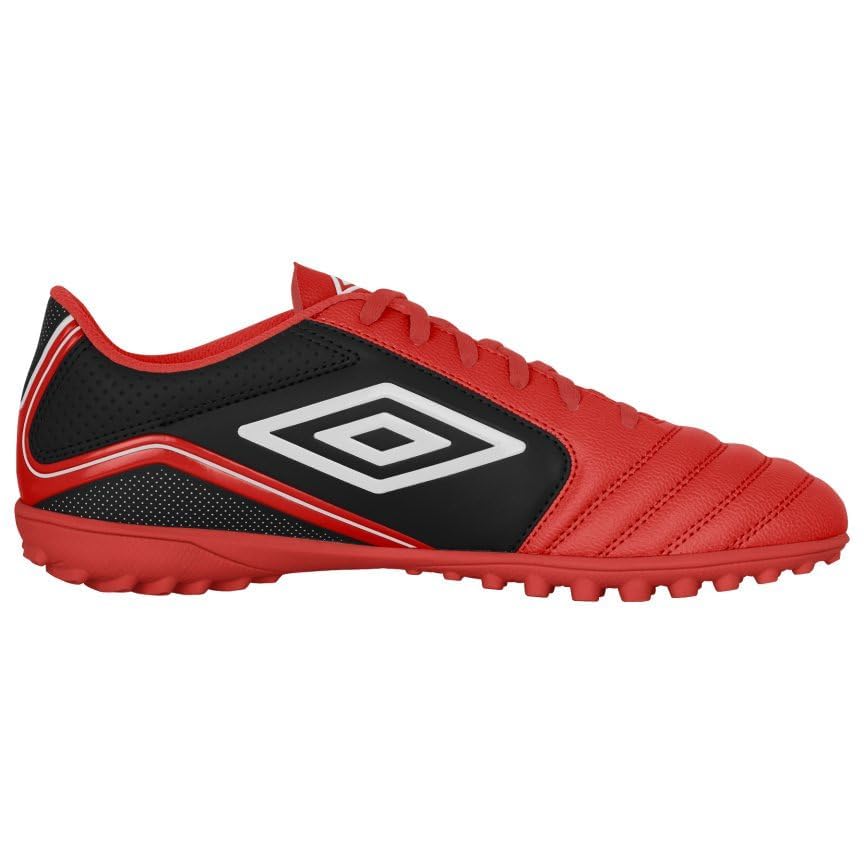 Umbro Men's Classico 12 TF Soccer Turf Shoe, Red/White/Black, 10.5
