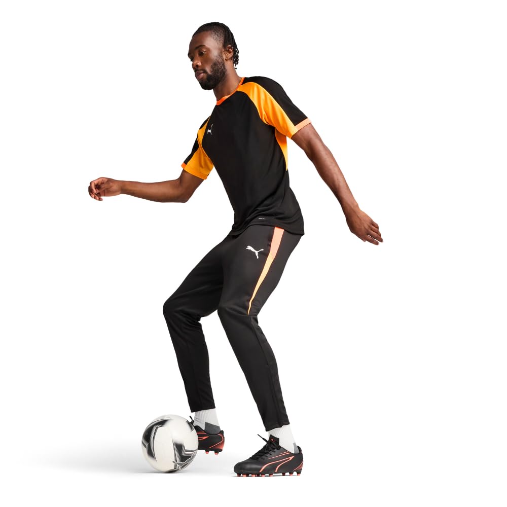 PUMA Men's Standard individualLIGA Jersey, Black-Heat Fire SS25, XX-Large