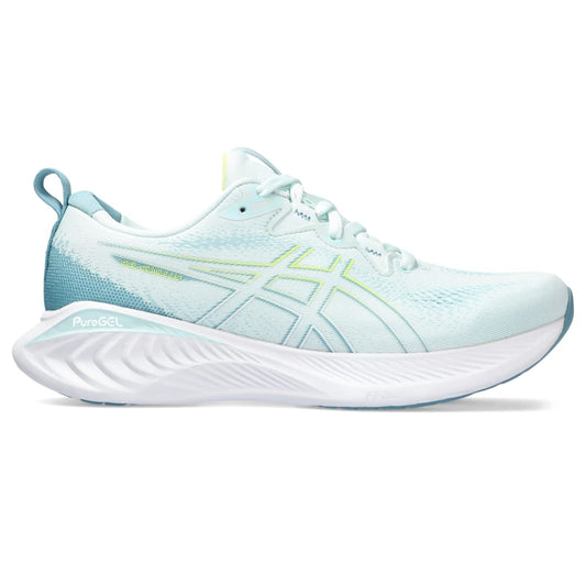 ASICS Women's Gel-Cumulus 25 Running Shoes, 11, Soothing SEA/Glow Yellow