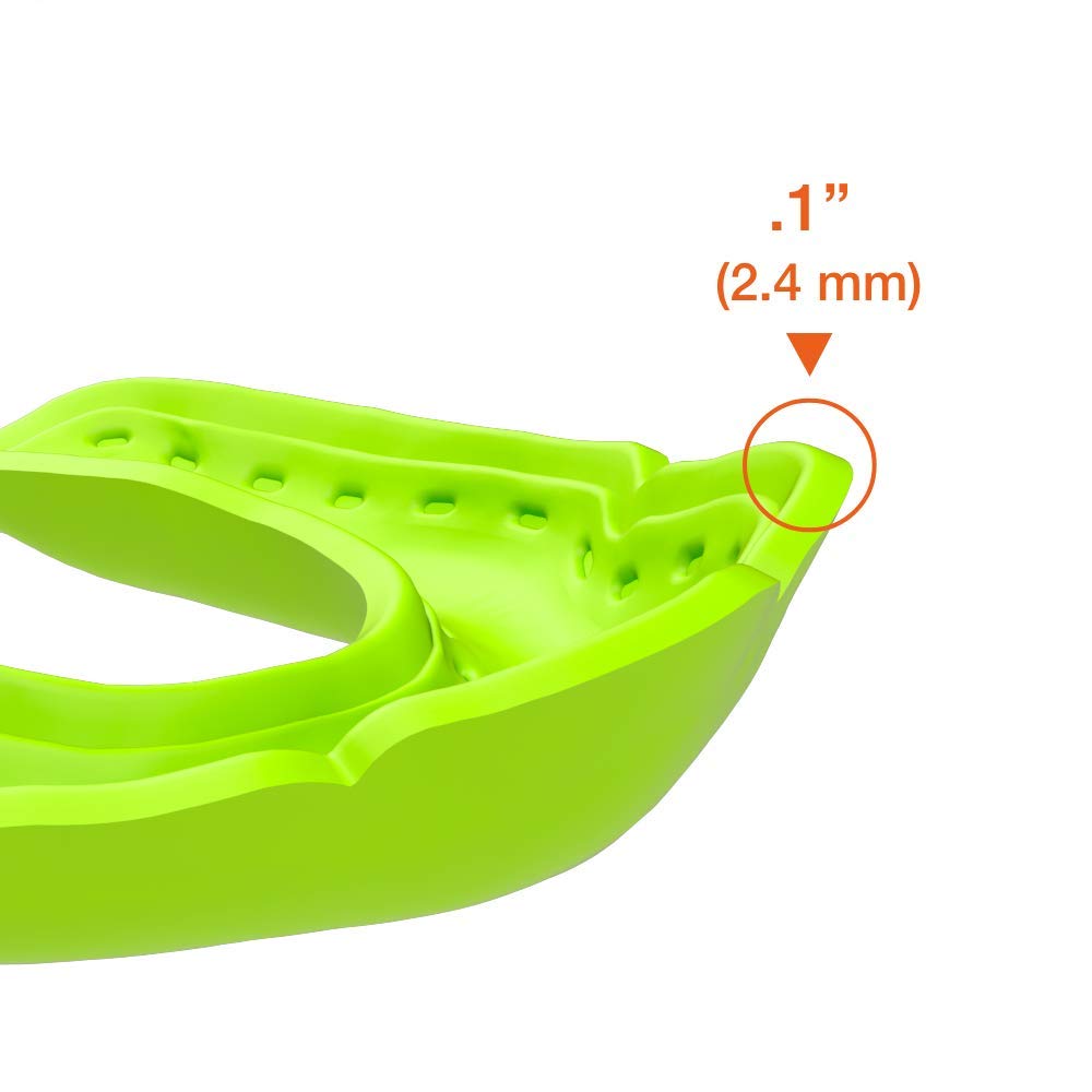 Shock Doctor Ultra-Slim Microfit Mouthguard. 2.4mm Mouth Guard for Football, Hockey, Lacrosse, Baseball, Softball, Basketball, Boxing, MMA, Jiu Jitsu. Also for Night Mouth Guard for Teeth Grinding