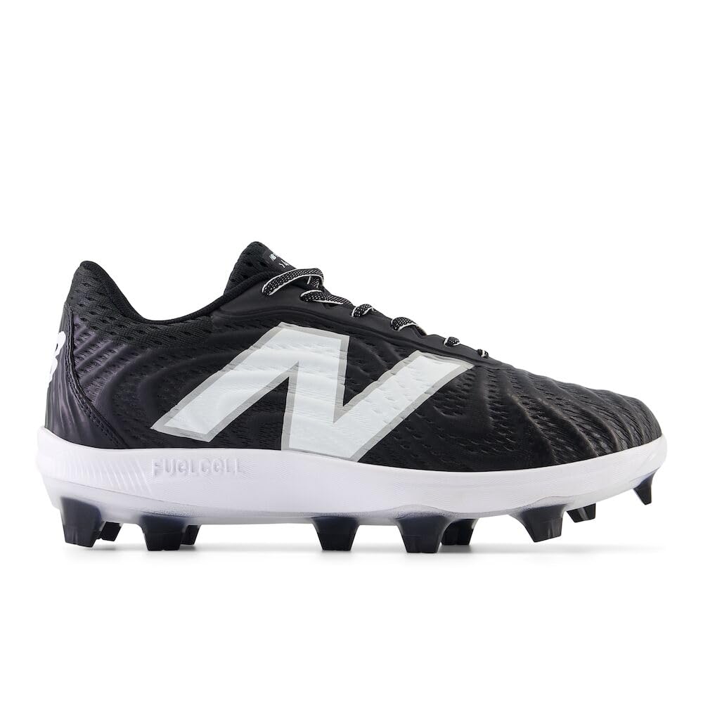 New Balance Men's FuelCell 4040 V7 Molded Baseball Shoe, Black/Optic White, 11