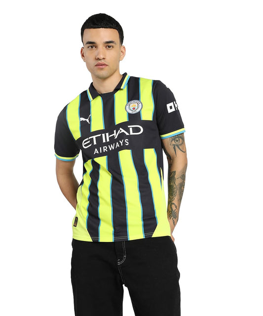 Men’s Manchester City FC 2024/25 Replica Away Soccer Jersey - New Navy - Size: M