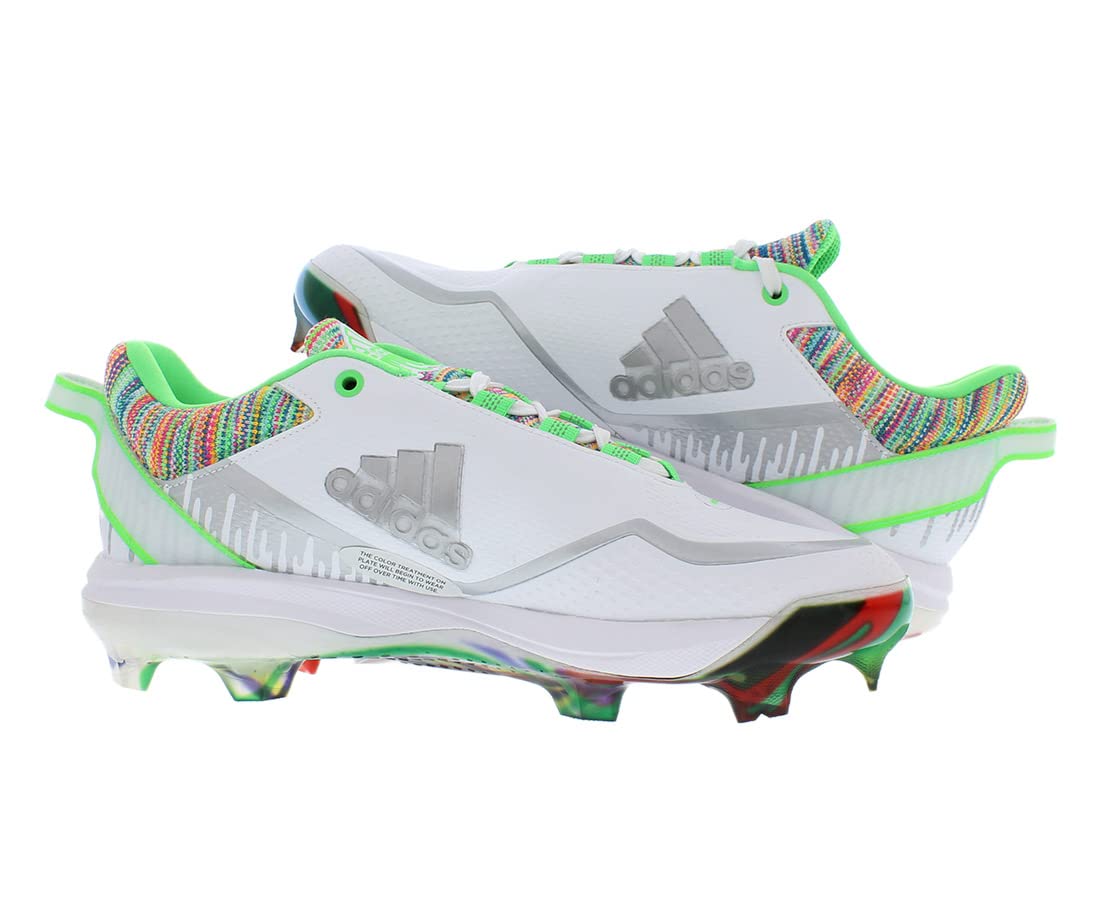 adidas Icon 7 Dripped Out TPU Mens Shoes Size 16, Color: White/Green