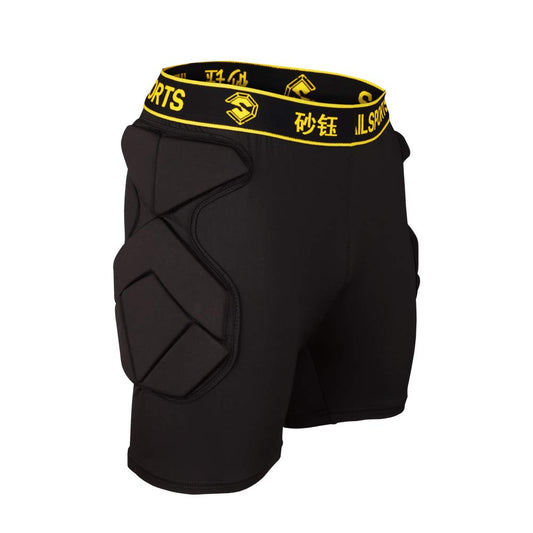 Shinestone Adult Men's Goalkeeper Armor BodyShield Padded Compression Shorts with Sponge Protector for Football Baseball(Shorts-01, Small)