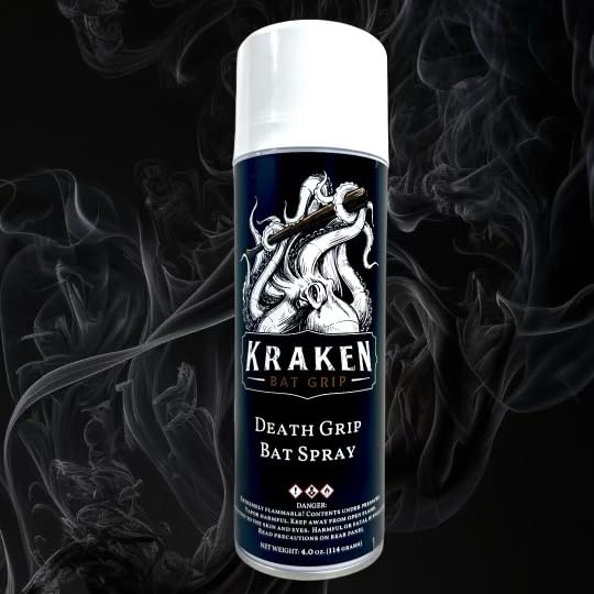 Kraken Death Grip Bat Spray for Baseball Bats and Other Sports Equipment