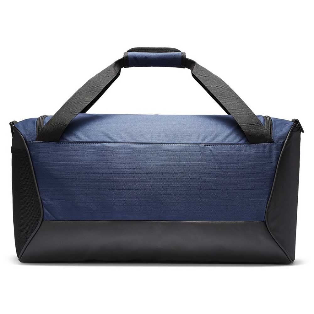 Nike Brasilia Training Medium Duffle Bag, Durable Bag for Women & Men with Adjustable Strap, Midnight Navy/Black/White