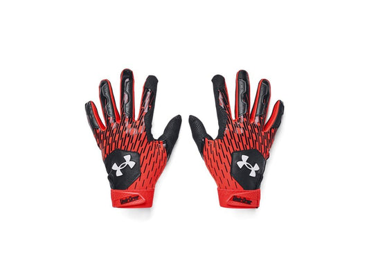 Under Armour Men's Clean Up Baseball Gloves, (003) Black/Dark Orange/White, XX-Large