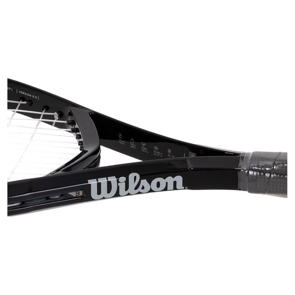 WILSON XP 1 Adult Recreational Tennis Racket - Grip Size 2-4 1/4", Black