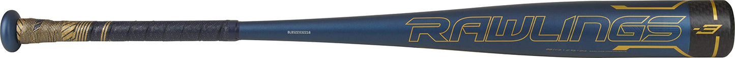 Rawlings 2021 Velo BBCOR Baseball Bat Series, 33 inch (-3)