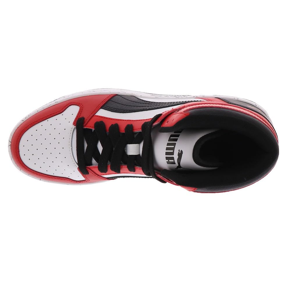 PUMA Rebound Layup Scratch Mens Basketball 12 DM US WhiteBlackRed