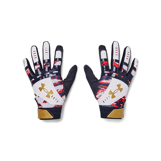 Under Armour Women's Radar Novelty Softball Gloves, (411) Midnight Navy / / Metallic Gold, Large