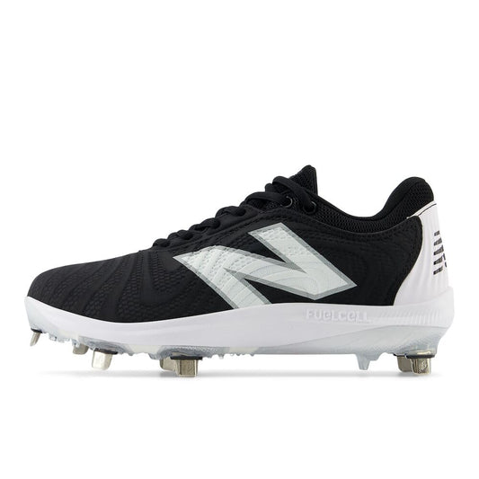 New Balance Women's FuelCell Fuse V4 Metal Softball Shoe, Black/Optic White, 9