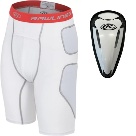 Rawlings Men's Standard Baseball Slider Short White