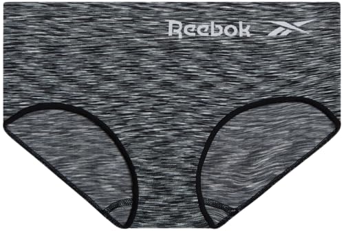 Reebok Women's Underwear - Seamless Hipster Briefs (5 Pack), Size X-Large, Pink Space-dyeRose DustWhiteQuiet ShadeBlack
