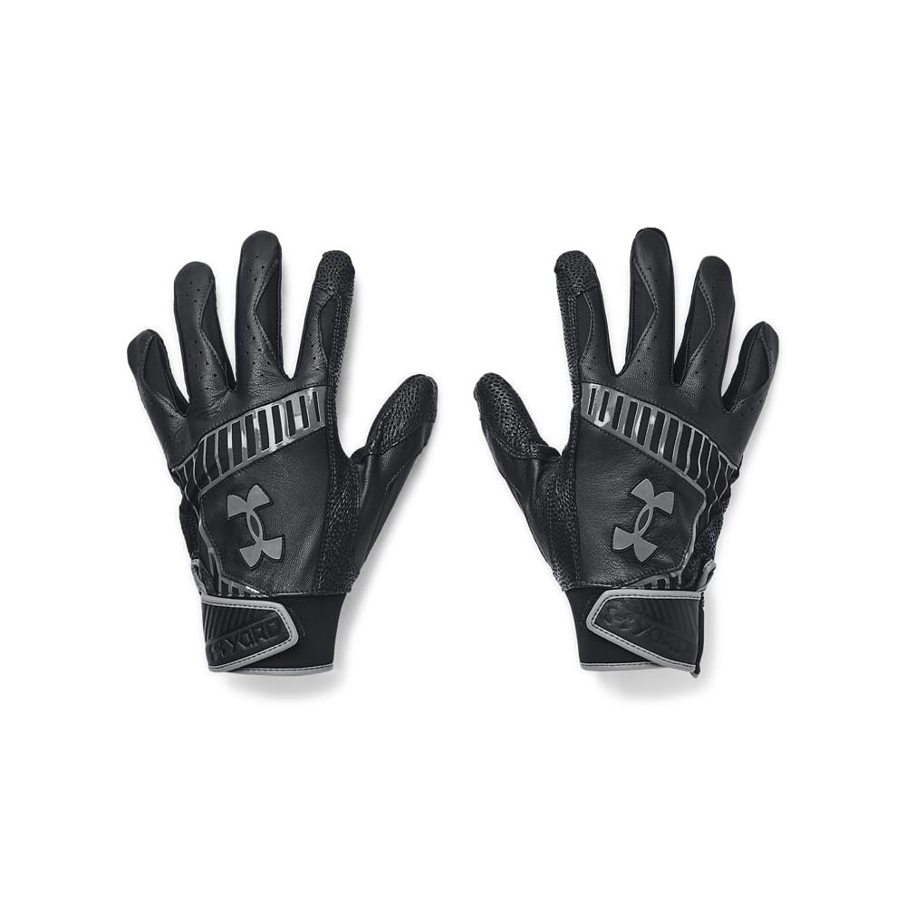 Under Armour Men's Yard 9 Baseball Gloves, (001) Black / / Pitch Gray, X-Large