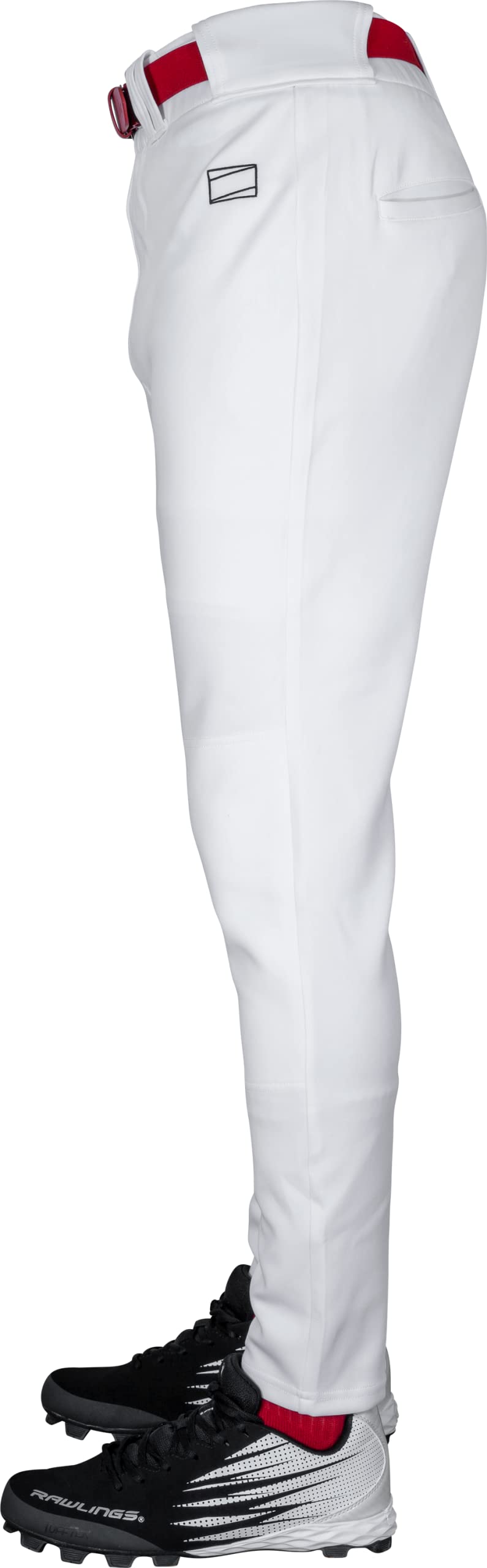 Rawlings Men's Standard PRO 150 Series Baseball Pants | Jogger Fit | Adult Sizes | Solid | Multiple Colors, White, Small