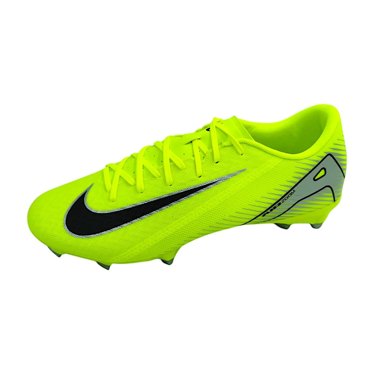 Nike Mercurial Vapor 16 Academy MG Low-Top Soccer Cleats (FQ8374-700, Volt/Black) Size 10.5