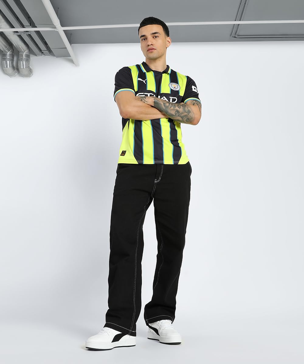 Men’s Manchester City FC 2024/25 Replica Away Soccer Jersey - New Navy - Size: M
