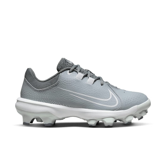 Nike Women's Hyperdiamond 4 Pro Molded Softball Cleats Gray | White Size 9.5 Medium