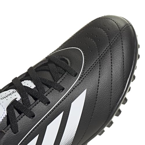 adidas Unisex Goletto IX Turf Sneaker, Black/White/Black, 8 US Men