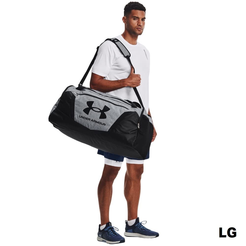 Under Armour Unisex-Adult Undeniable 5.0 Duffle , Pitch Gray Medium Heather (012)/Black , Small