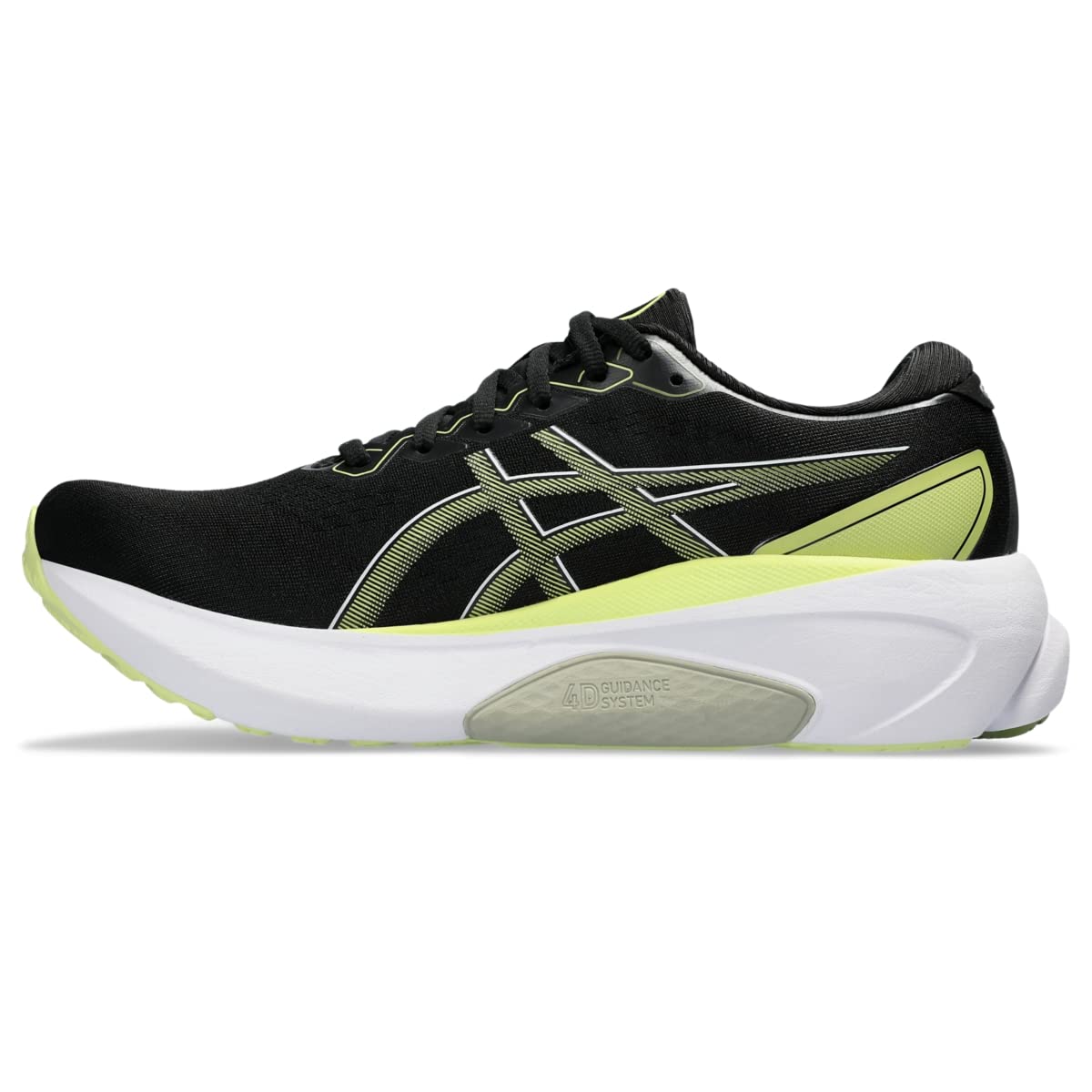 ASICS Men's Gel-Kayano 30 Running Shoes, 11.5, Black/Glow Yellow