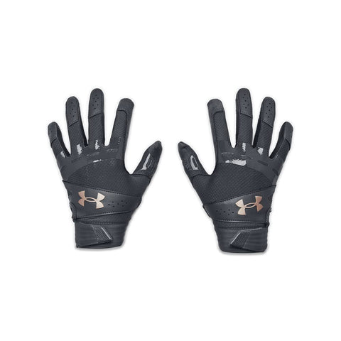 Under Armour Women's Motive Softball Gloves, (012) Pitch Gray/Pitch Gray/Metallic Rose Gold, Large