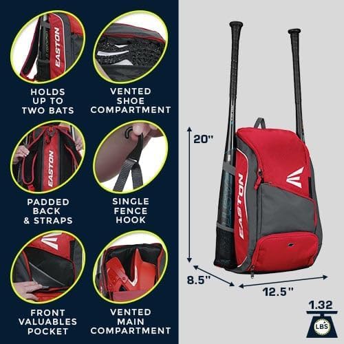Easton | GAME READY Backpack Equipment Bag | Adult | Stars & Stripes
