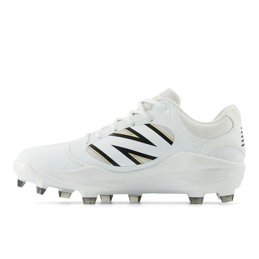 New Balance Men's Fresh Foam 3000 V7 Molded Baseball Shoe, White/Black, 10