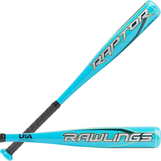 Rawlings | RAPTOR T-Ball Bat | USA | -12 | Neon Blue | 24 inch