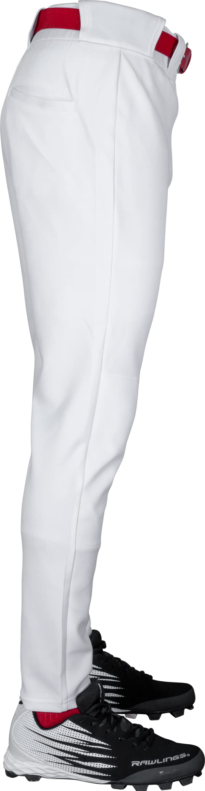 Rawlings Men's Standard PRO 150 Series Baseball Pants | Jogger Fit | Adult Sizes | Solid | Multiple Colors, White, Small