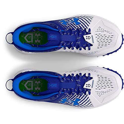 Under Armour Men's Yard Low Turf Baseball Shoe, (401) Royal/White/White, 6.5